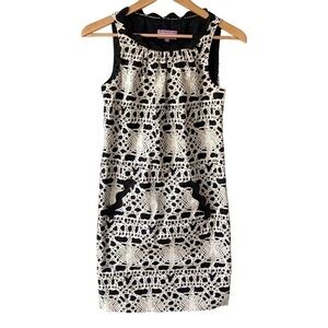 Vivienne Tam Sleeveless Sheath‎ Dress Size 2 Stretch Casual Black Mini
